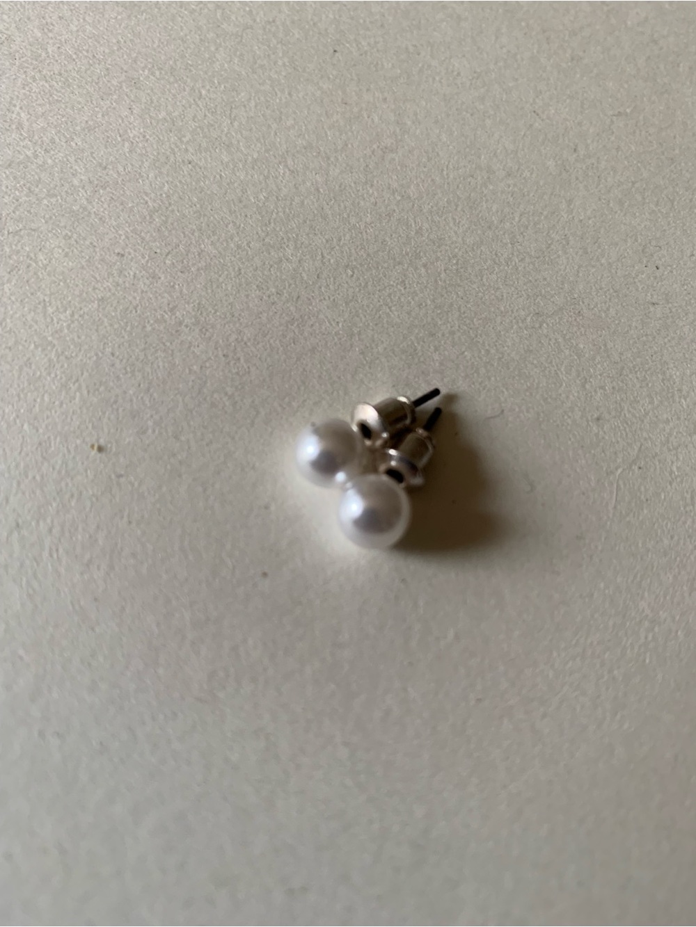 Classic White Pearl Stud Earrings - Timeless Elegance